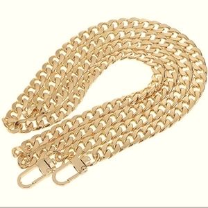Replacent Crossbody Chain Choose Silvertone or Goldtone 47"